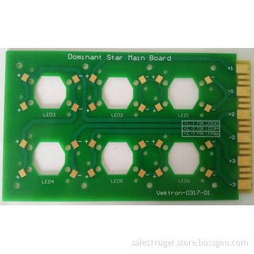 Double sides fr4 pcb hard gold finger